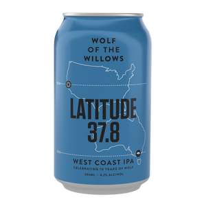 Latitude 37.8 West Coast IPA - Wolf Birthday Beer