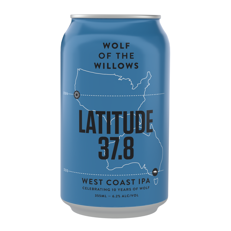 Latitude 37.8 West Coast IPA - Wolf Birthday Beer