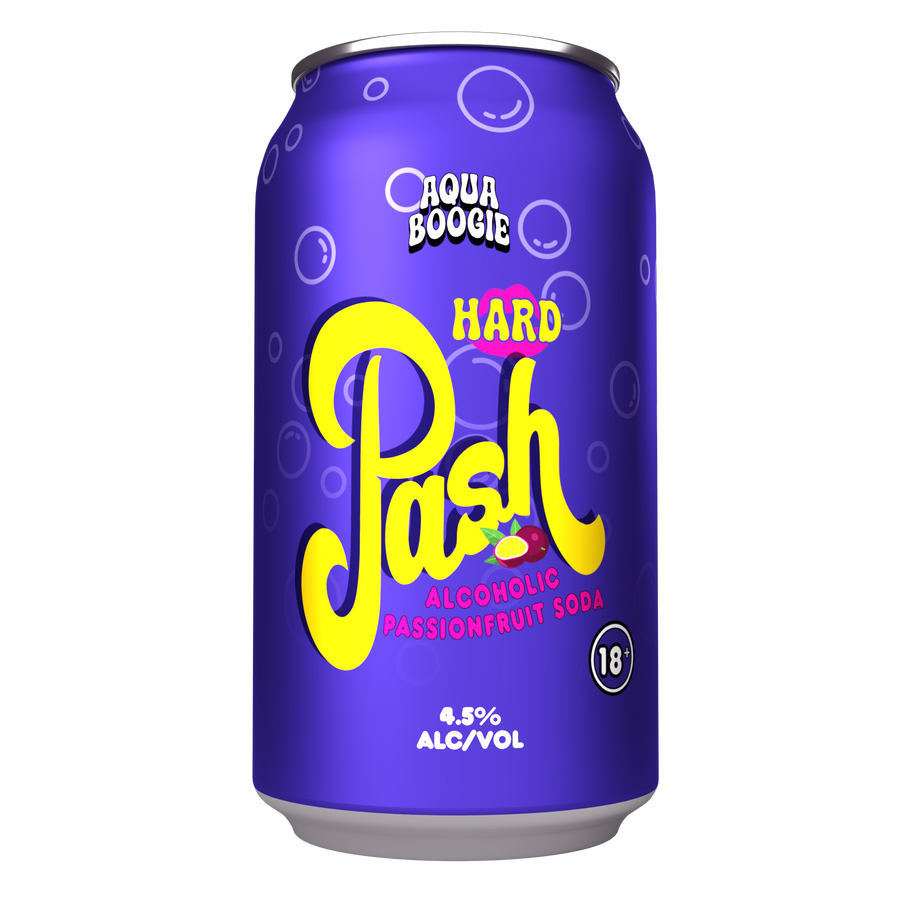 Aqua Boogie Hard Pash Passionfruit Soda